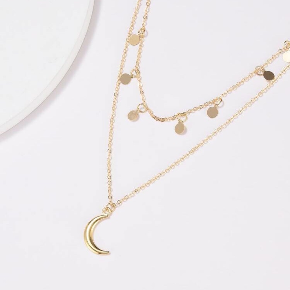 NWT Moon 🌚 Layered Necklace - Picture 3 of 5